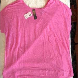 Elliot Lauren Linen Tee Size M